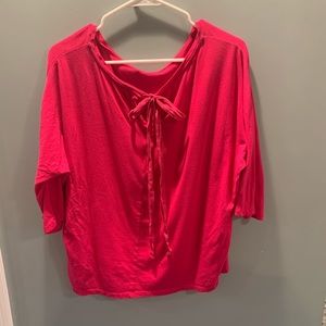 Hot Pink Ann Taylor Shirt